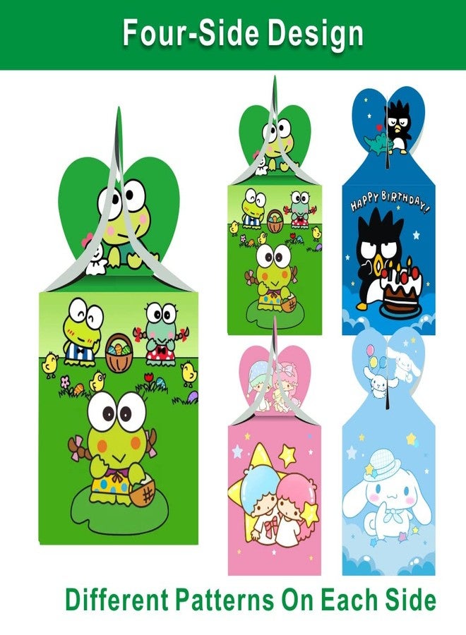 ARHAVI 12Pcs Kitty Kuromi and My Melody Keroppi Pompompurin Badtz Party Favor Gift Boxes for Kids Birthday Party Decorations Supplies - Image 3